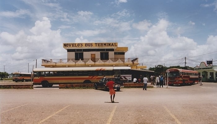 Getting around Belize: Belize City bus terminal / SarahTz (Flickr) / Commercial use allowed Getting around Belize: Belize City bus terminal