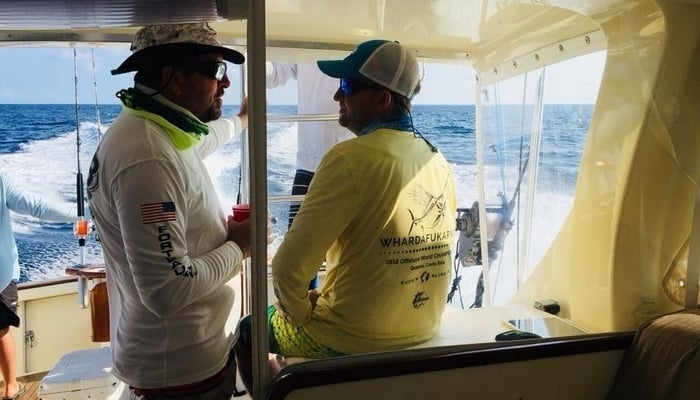 Out on the Macushla during the 2018 World Offshore Championship