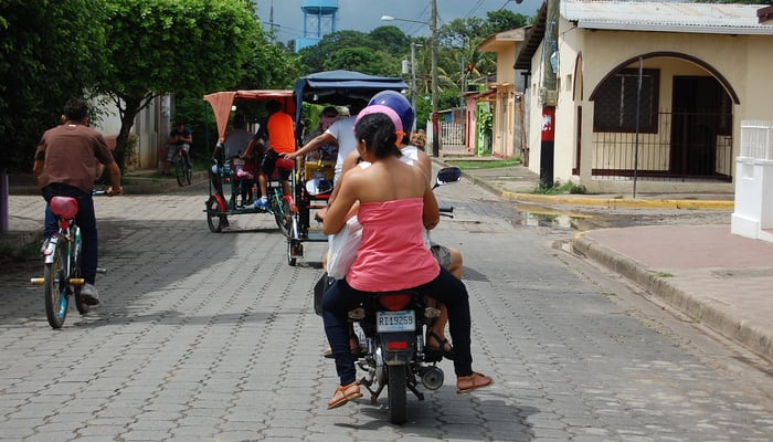 Roads in Central America: Rivas, Nicaragua 