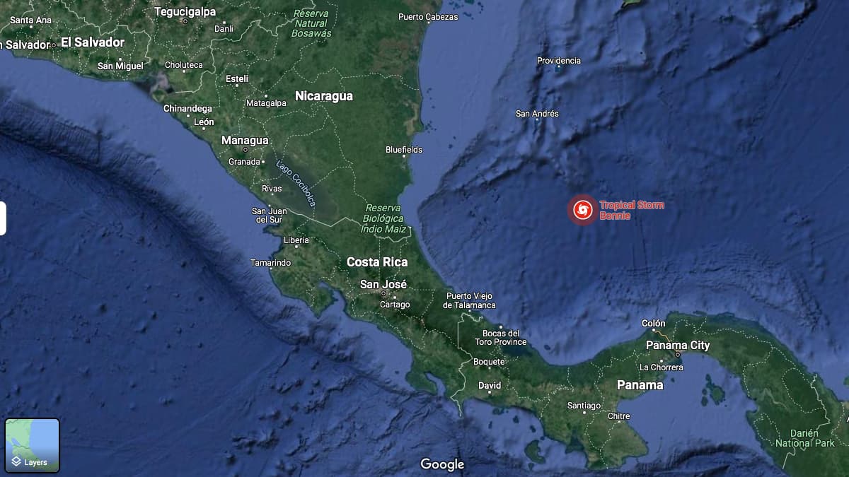 Tropical Storm Bonnie Set For Costa Rica & Nicaragua