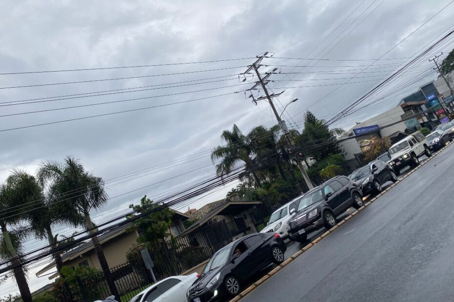 Central America city traffic